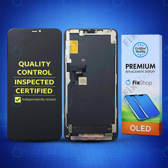 Kijelző Hard OLED iPhone 11 Pro Max, Érintőüveg kerettel, FixPremium