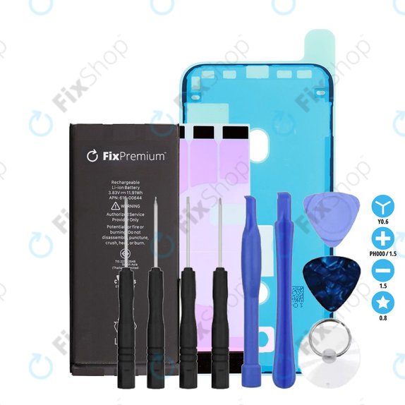 Akkumulátor iPhone 11, 3110mAh, Ragasztó (Adhesive), Szerszámok, FixPremium