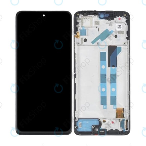 Xiaomi Redmi Note 11 Pro 4G, 5G, Poco X4 Pro 5G - LCD Kijelző + Érintőüveg + Keret (Graphite Grey) TFT