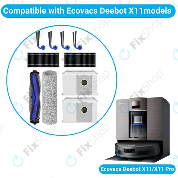 Ecovacs X11 Pro, X11 - Komplett kiegészítő készlet