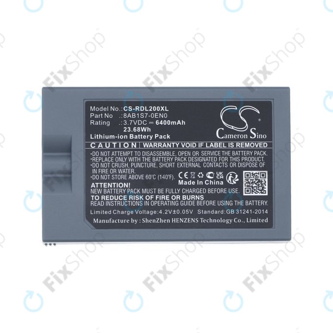 Akkumulátor Ring Video Doorbell 2, 3, 4, 6400mAh, Li-Ion, 3.7V, 8AB1S7-0EN0, HQ