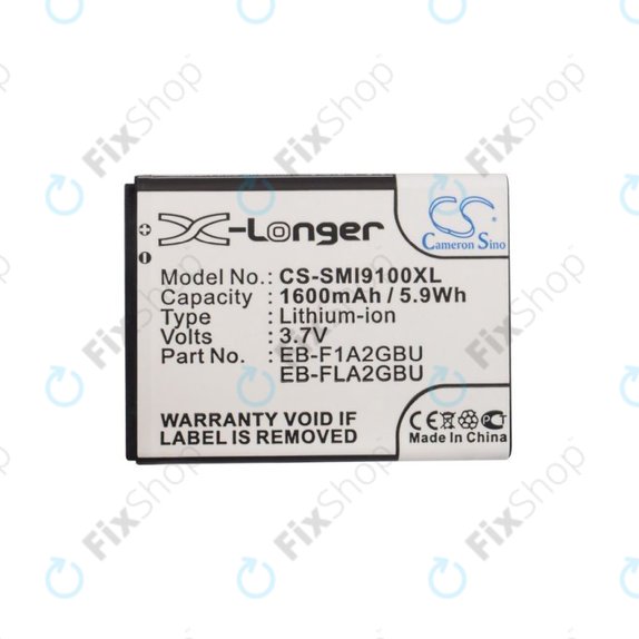 Akkumulátor Samsung i9100, Galaxy S II, 1600mAh, Li-Ion, 3.7V, EB-F1A2GBU, HQ