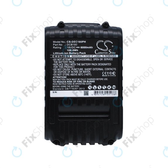 Dewalt CL-series, DC-series - Akkumulátor DCB18x / DCB20x Li-Ion 6000mAh HQ