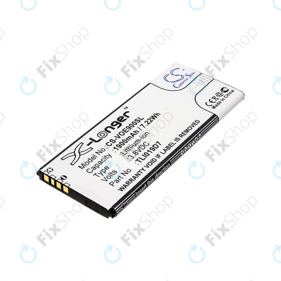 Akkumulátor Alcatel 1 Dual Sim, TCL 5033, Vodafone VFD, Telstra, 1900mAh, Li-Ion, 3.8V, TLI019D7, HQ