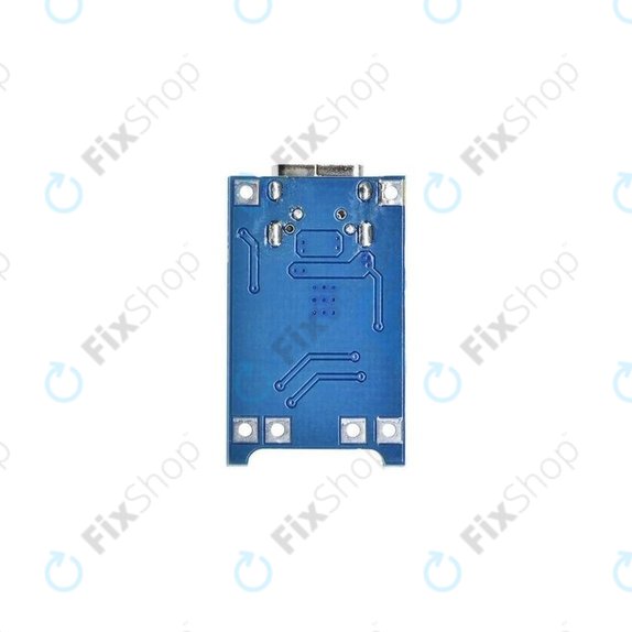 TP4056 töltőmodul 18650 Li-ion akkumulátorhoz, USB-C, 1A