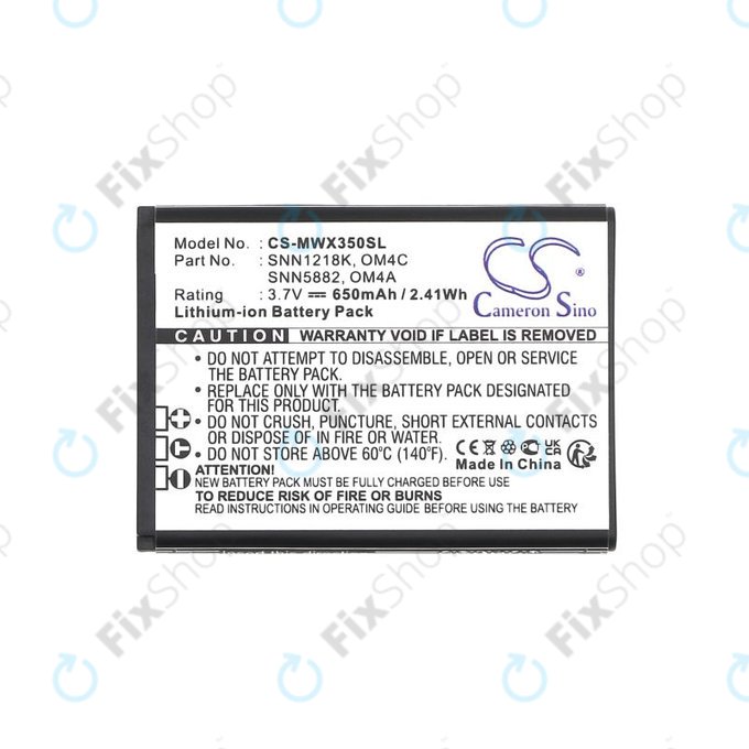 Akkumulátor Motorola Gleam +, 650mAh, Li-Ion, 3.7V, OM4A, OM4C, HQ