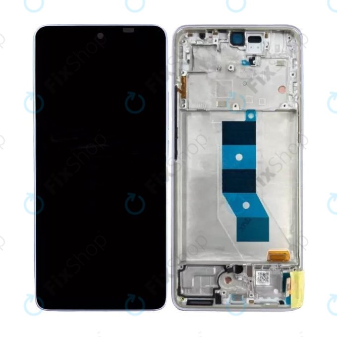 Xiaomi Poco M7 Pro 5G - LCD Kijelző + Érintőüveg + Keret (Purple) - 5600080O17P00 Genuine Service Pack