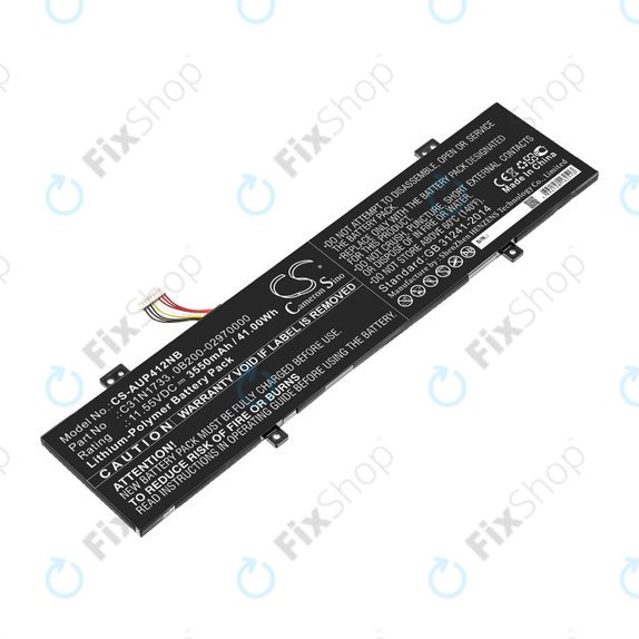 Akkumulátor Asus VivoBook Flip 14 Tp412fa/ua, 3550mAh, Li-Pol, 11.55V, C31N1733, HQ