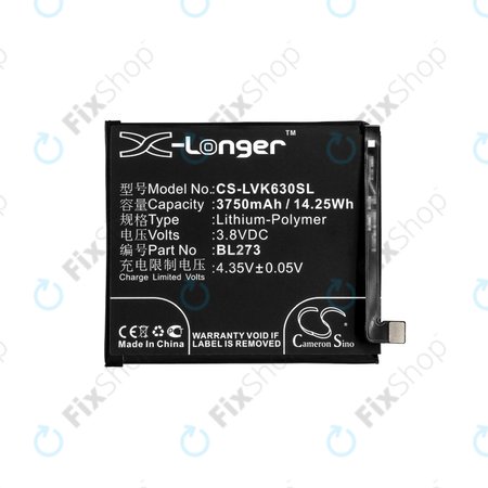 Lenovo K6 Note - Akkumulátor BL273 3750mAh HQ