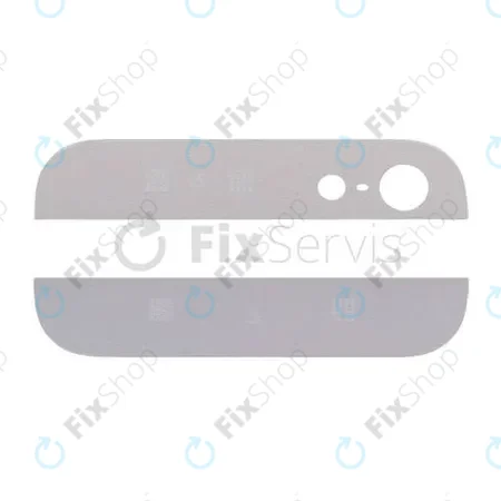 Apple iPhone 5 - Hátsó Üveg Burkolat (White)