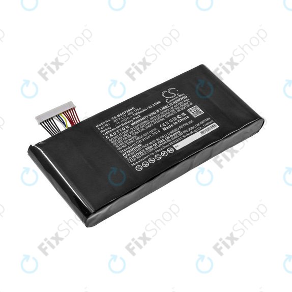 Akkumulátor MSI GT72, MSI WT72, 7500mAh, Li-Ion, 11.1V, BTY-L77, HQ