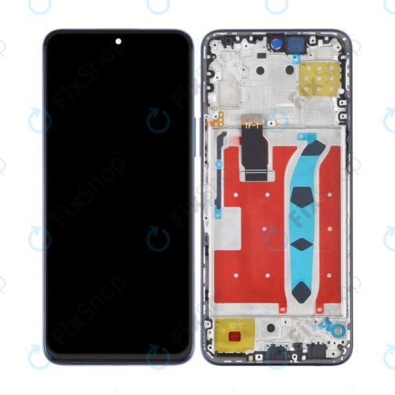 Honor X8 - LCD Kijelző + Érintőüveg + Keret (Ocean Blue) TFT