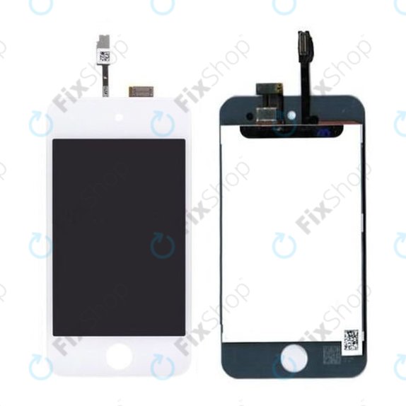 LCD Kijelző iPod Touch (4th Gen), White, Érintőüveg kerettel