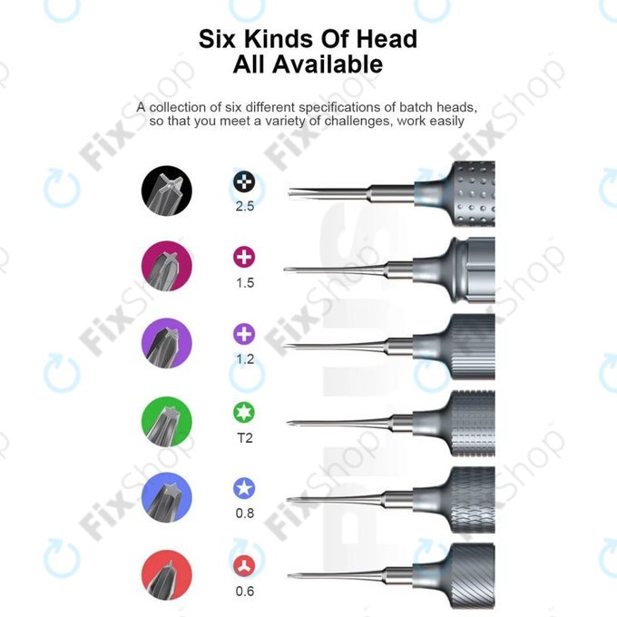 Mechanic KING KONG+ - Torx, Tri-point, Cross csavarhúzó készlet - 6db