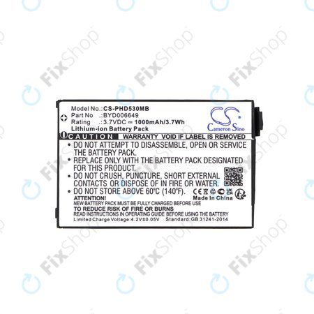 Akkumulátor Philips Avent Eco SCD535 DECT, 1000mAh, Li-Ion, 3.7V, BYD001743, HQ