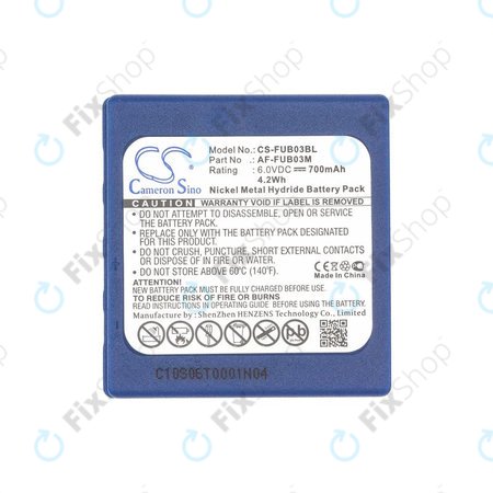 Akkumulátor HBC Fub3a, 700mAh, Ni-MH, 6V, AF-FUB03M, HQ