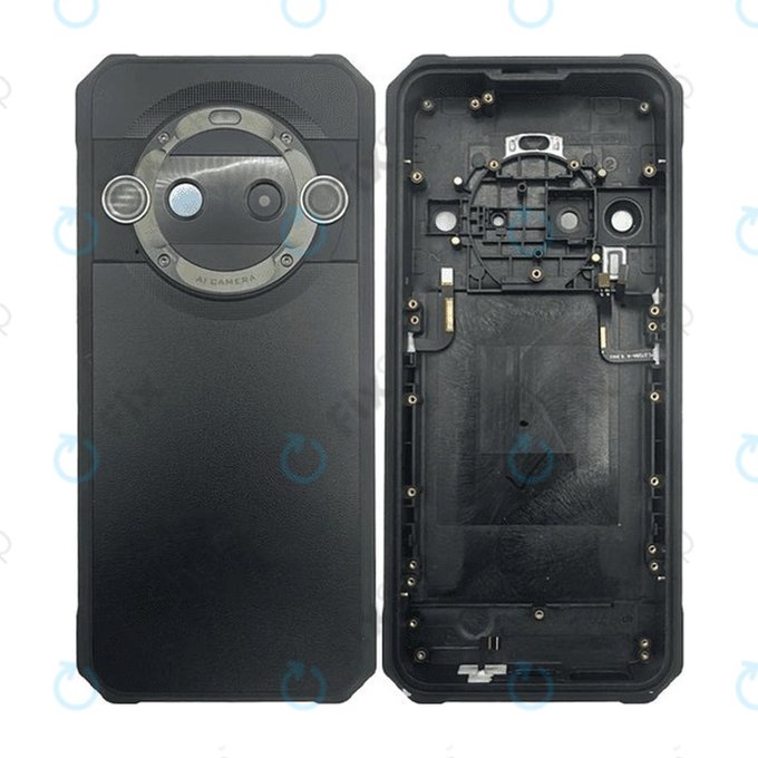 iGet Blackview BL9000 Pro - Akkumulátor Fedőlap Komplett (Black)