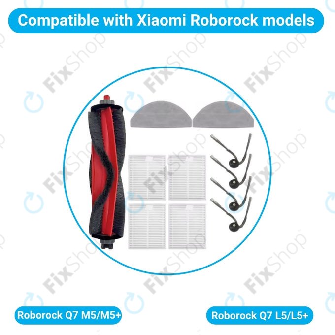 Xiaomi Roborock Q7 M5, Q7 M5+, Q7 L5, Q7 L5+ - Komplett kiegészítő készlet