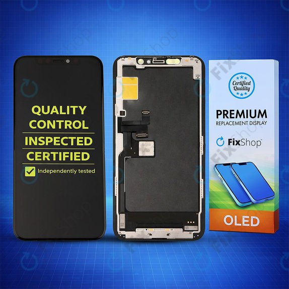 Kijelző Soft OLED iPhone 11 Pro, Érintőüveg kerettel, FixPremium