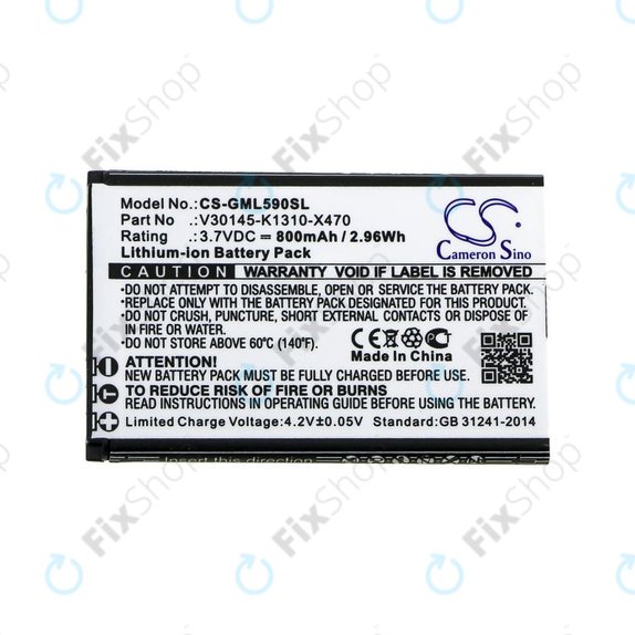 Akkumulátor Saiet Lumina, Ready, Single, Brondi Amico Favoloso, Gigaset GI390, 590, 800mAh, Li-Ion, 3.7V, V30145-K1310-X470, HQ