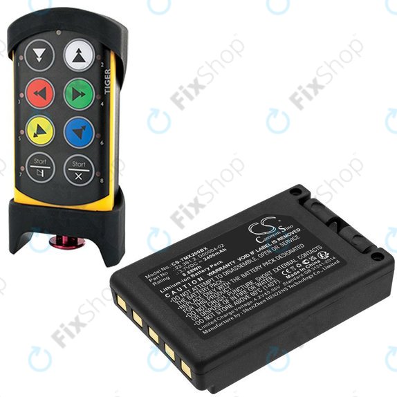 Akkumulátor Tele Radio TG-TXMNL, 2400mAh, Li-Ion, 3.7V, D00004-02, HQ