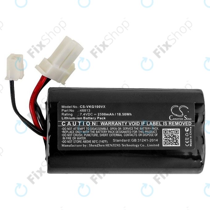 Vorwerk Kobold VG100 - Akkumulátor 48813 Li-Ion 7.4V 2500mAh HQ