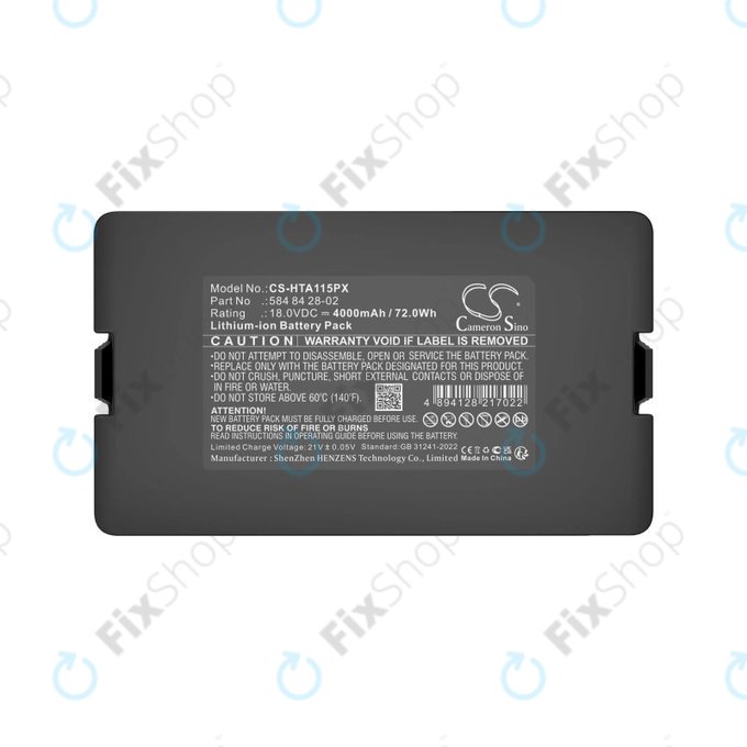 Akkumulátor Flymo Easilife 200, Gardena Automower 310, Husqvarna Automower 315X, 4000mAh, Li-Ion, 18.0V, 584 84 28-02, HQ