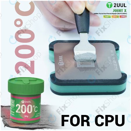 Magas hőmérsékletű forrasztópaszta, 2UUL FS200, (200C)