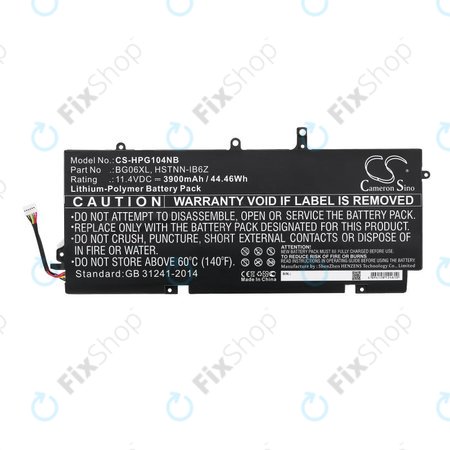 Akkumulátor HP Elitebook 1040 G3, 3900mAh, Li-Pol, 11.4V, BG06XL, HQ