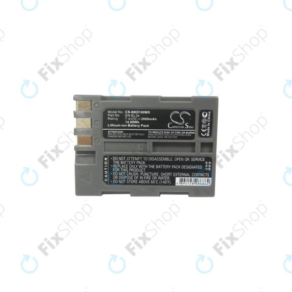 Nikon D50, D70, D80, D90, D100, D200, D300, D700, D900 - Akkumulátor EN-EL3e Li-Ion 2000mAh HQ