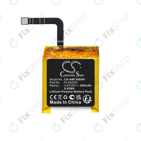 Akkumulátor Amazfit GTS3, 240mAh, Li-Pol, 3.87V, PL462023, HQ