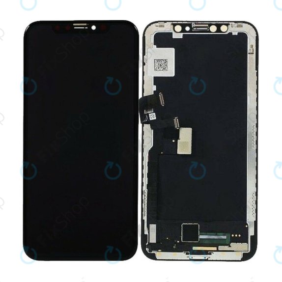 Kijelző In-Cell iPhone XS Max, Érintőüveg kerettel, FixPremium
