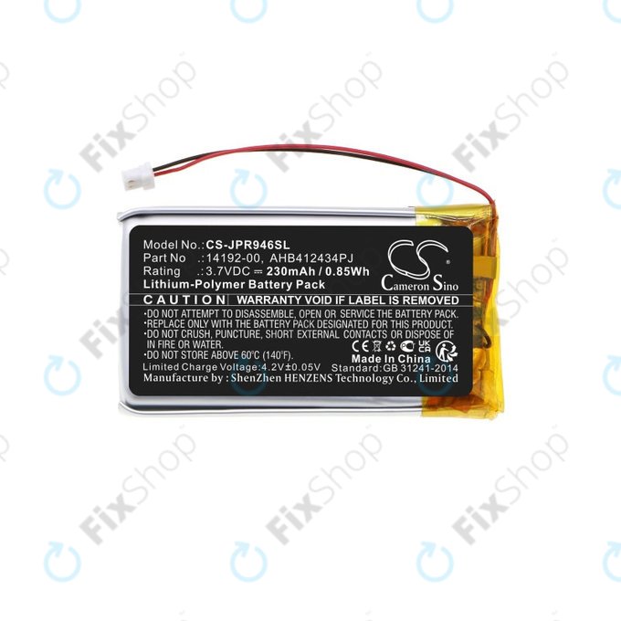 Akkumulátor Jabra Pro 9400, 9450, 9460, 9465, 9470, 230mAh, Li-Pol, 3.7V, 14192-00, HQ