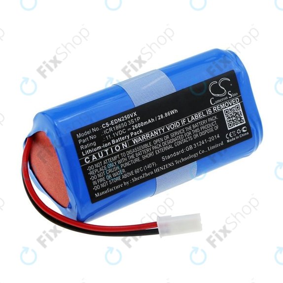 Ecovacs CEN250, V700 - Akkumulátor ICR18650 3S1P Li-Ion 11.1V 2600mAh HQ