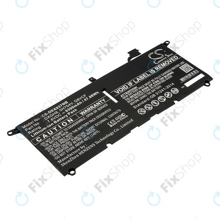 Akkumulátor Dell XPS 13 9370, 6300mAh, Li-Ion, 7.6V, DXGH8, HQ