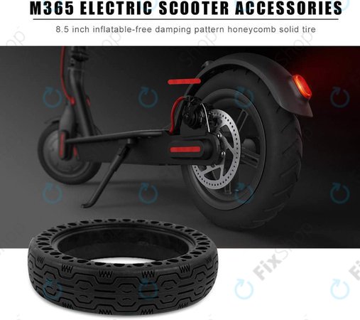 Xiaomi Mi Electric Scooter 1S, 2 M365, Essential, Pro, Pro 2 - Tartós, Teljes Tubeless Gumiabroncs (2. Típus) (Black)