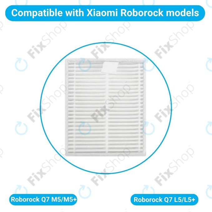 Porszűrő, 2 db Xiaomi Roborock Q7 M5, Q7 M5+, Q7 L5, Q7 L5+