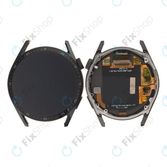 Huawei Watch GT 3 46mm JPT-B19 - LCD Kijelző + Érintőüveg + Keret (Black)