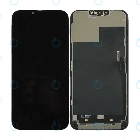 Kijelző Hard OLED iPhone 13 Pro Max, Érintőüveg kerettel, FixPremium