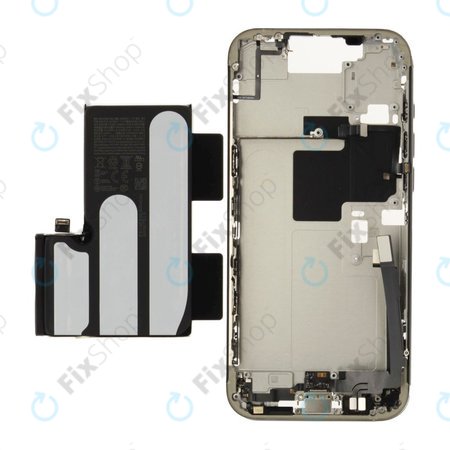 Középső keret akkumulátorral | iPhone 16 Pro Max | White Titanium | ZD076-00694 | Genuine Apple