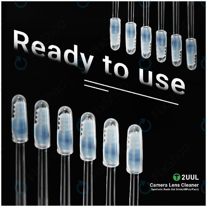 Kamera lencsetisztító gél pálca, műgyanta, 2UUL CL21, 48db/csomag