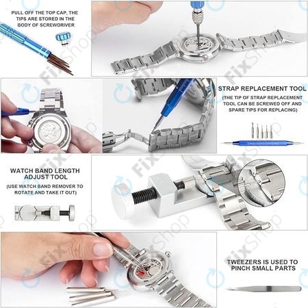 Órajavító szerszámkészlet - 185db