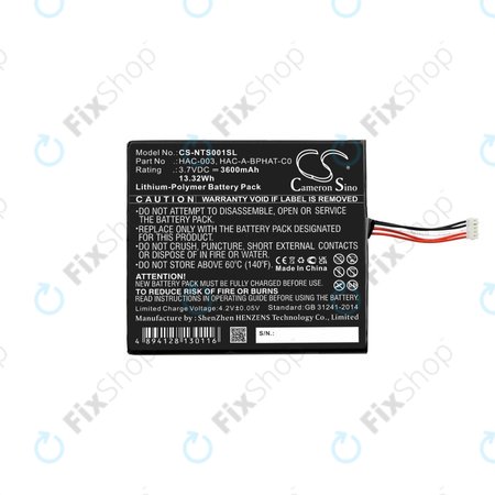 Nintendo Switch - Akkumulátor HAC-003 3600mAh HQ