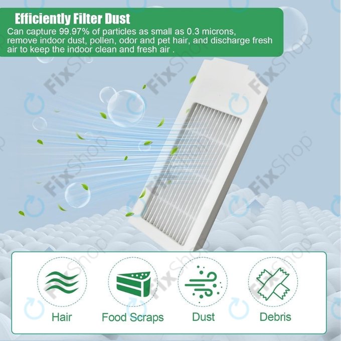 HEPA-szűrő, 2 db Ecovacs Deebot N20, N20 Plus, N20 Pro Plus készülékhez