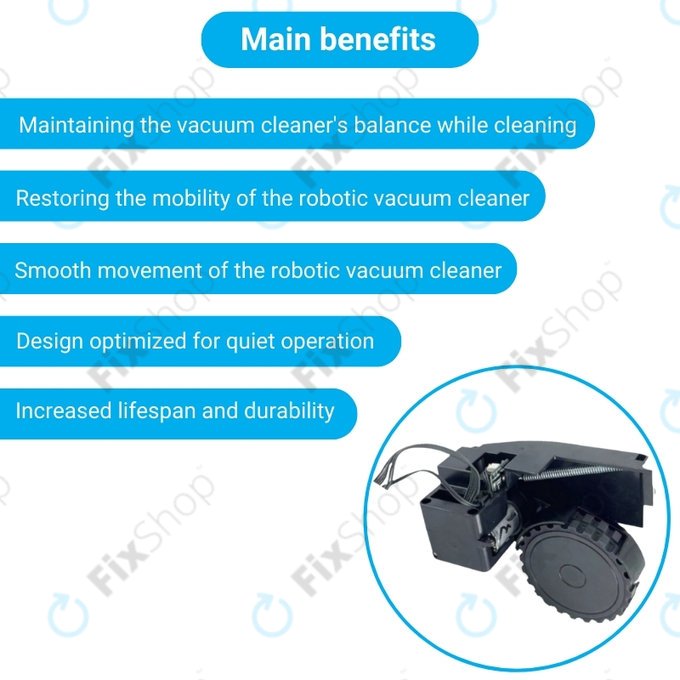 Roidmi EVE Plus - Kerék Motorral (Bal) (Fekete)