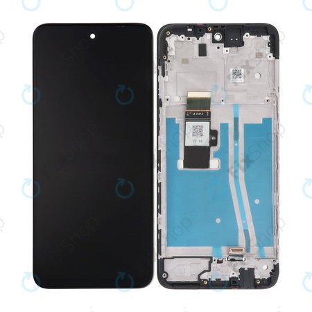 Motorola Moto G53 5G - LCD Kijelző + Érintőüveg + Keret (Ink Blue) TFT