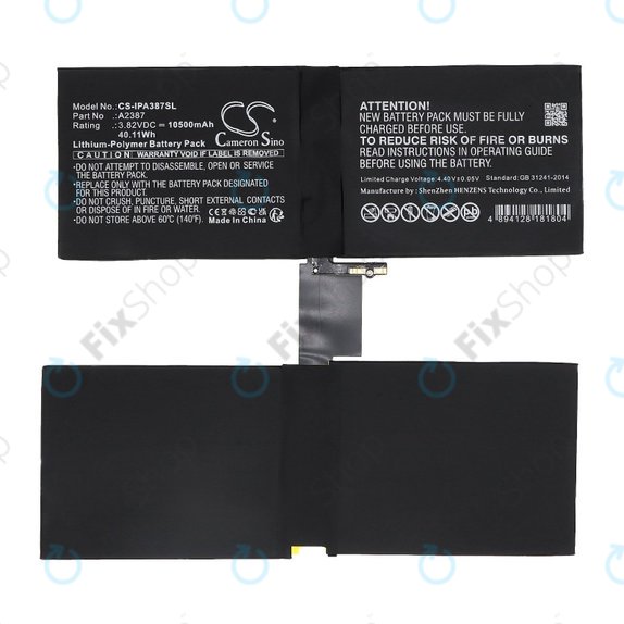 Apple iPad Pro 12.9 (5th Gen 2021) - Akkumulátor A2387 10500mAh HQ