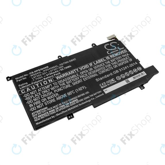 Akkumulátor HP Spectre X360 14-EA0002NI, X360 14-EA0002NX, 8150mAh, Li-Pol, 7.7V, WS04XL, HQ