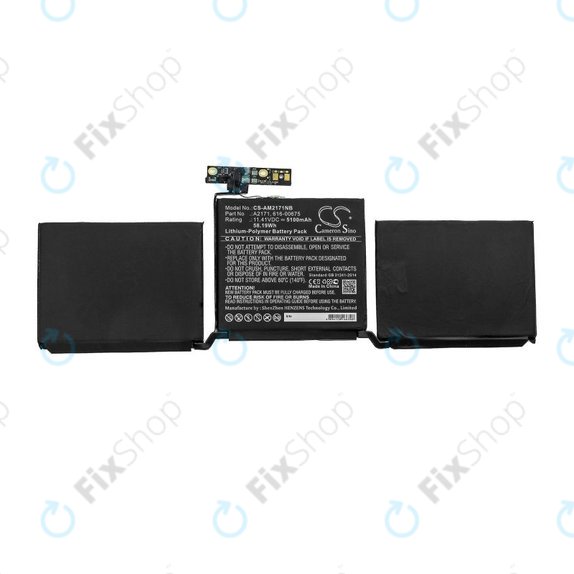 Apple MacBook Pro 13" A2159 (2019), A2289 (2020), A2338 (2020) - Akkumulátor A2171 5100mAh HQ
