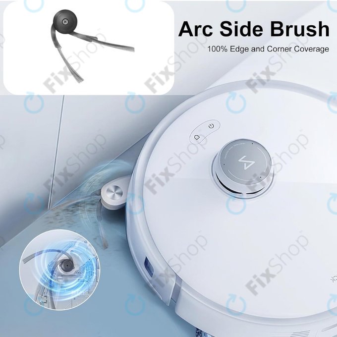 Xiaomi Roborock Qrevo Curv, Qrevo Edge, Saros 10, Saros 10R, QV 35A - Oldalkefe